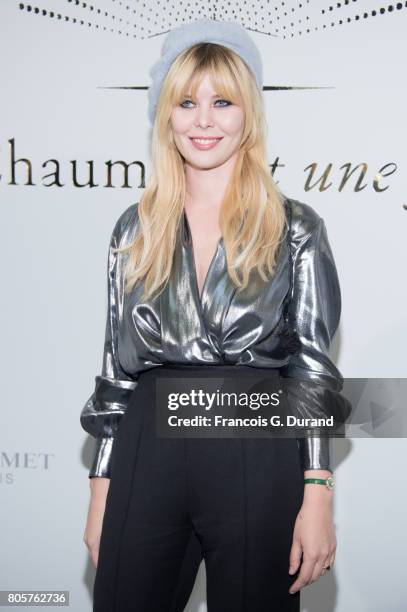 Lou Lesage attends the "Chaumet Est Une Fete" : Haute Joaillerie Collection Launch as part of Haute Couture Paris Fashion Week on July 2, 2017 in...