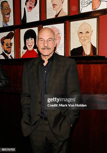 Actor Patrick Stewart attends the Macbeth Broadway Opening Night After Party on April 9, 2008 in New York City.