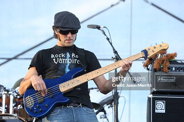 Musician Ryan Stasik of the band "Umphrey's McGee" performs during the Vegoose Music Festival 2007 at Sam Boyd Stadium on October 28, 2007 in Las...