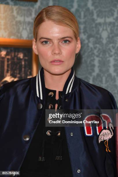 Emma Greenwell attends Miu Miu Cruise Collection show as part of Haute Couture Paris Fashion Week on July 2, 2017 in Paris, France.