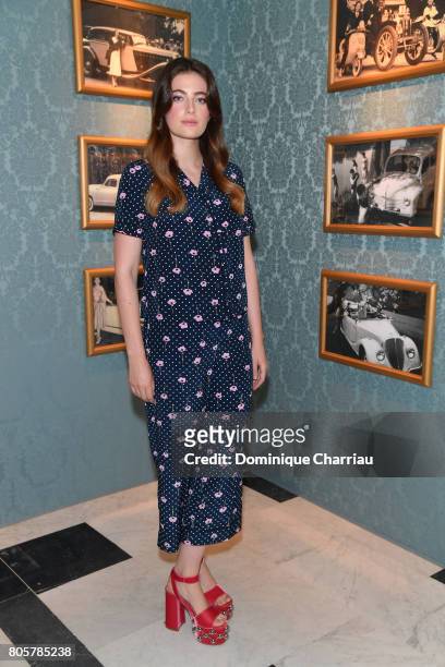 Millie Brady attends Miu Miu Cruise Collection show as part of Haute Couture Paris Fashion Week on July 2, 2017 in Paris, France.