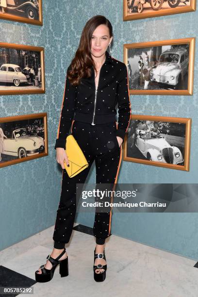 Anna Brewster attends Miu Miu Cruise Collection show as part of Haute Couture Paris Fashion Week on July 2, 2017 in Paris, France.