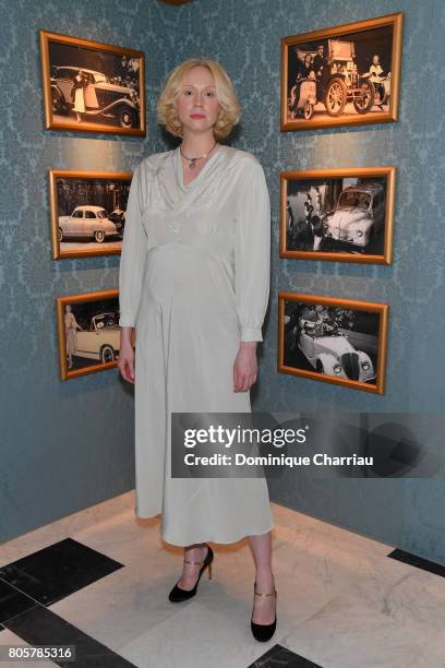 Gwendoline Christie attends Miu Miu Cruise Collection show as part of Haute Couture Paris Fashion Week on July 2, 2017 in Paris, France.