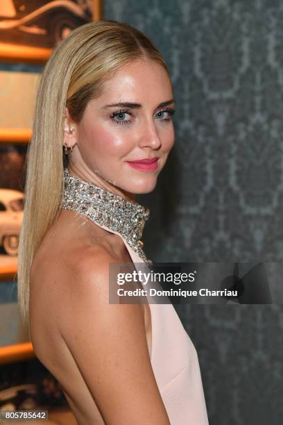 Chiara Ferragni attends Miu Miu Cruise Collection show as part of Haute Couture Paris Fashion Week on July 2, 2017 in Paris, France.