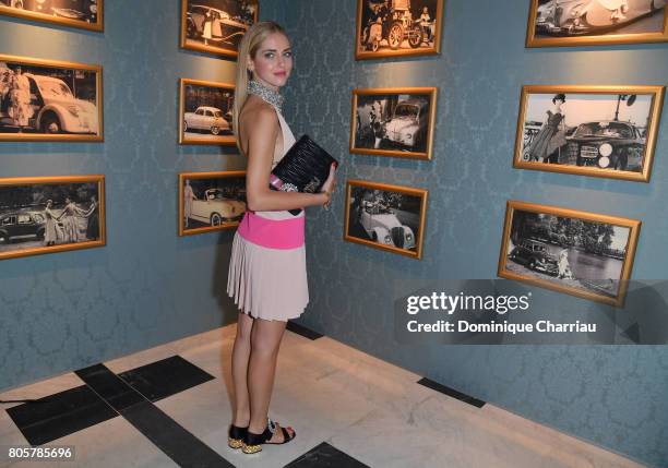 Chiara Ferragni attends Miu Miu Cruise Collection show as part of Haute Couture Paris Fashion Week on July 2, 2017 in Paris, France.