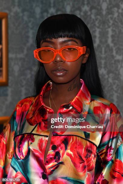 Siobhan Bell attends Miu Miu Cruise Collection show as part of Haute Couture Paris Fashion Week on July 2, 2017 in Paris, France.