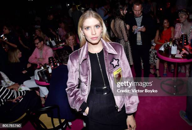 Elena Perminova attends Miu Miu Cruise Collection show as part of Haute Couture Paris Fashion Week on July 2, 2017 in Paris, France.