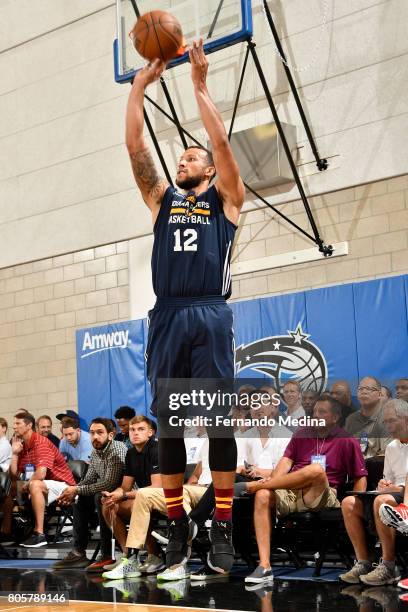 Trey McKinney-Jones of the Indiana Pacers shoots the ball against the Charlotte Hornets during the 2017 Summer League on July 2, 2017 at Amway Center...