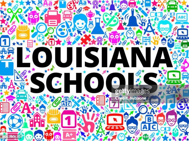 louisiana schools school and education vector icon background - math professor stock illustrations