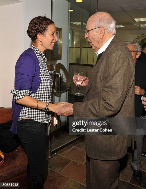 Maya Rudolph and Mel Brooks at the Recording Academy Los Angeles Chapter presents "Up Close & Personal With Mel Brooks" at the Recording Academy on...