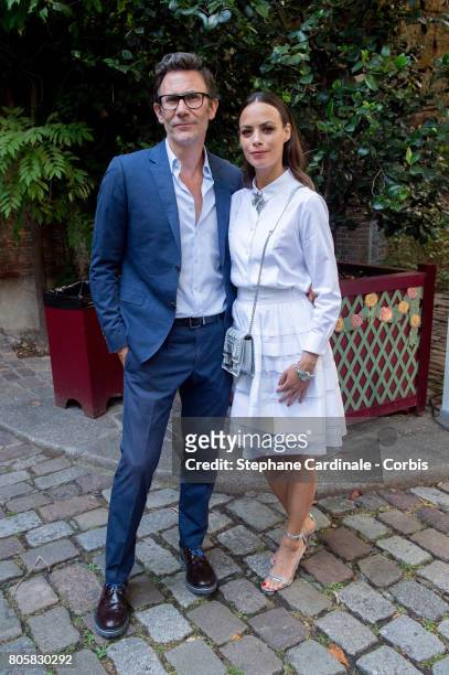 Michel Hazanavicius and Berenice Bejo attends the "Chaumet Est Une Fete" : Haute Joaillerie Collection Launch as part of Haute Couture Paris Fashion...