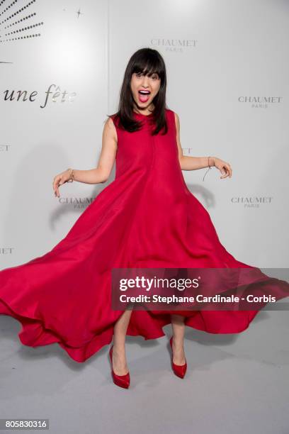 Samar Seraqui de Buttafoco attends the "Chaumet Est Une Fete" : Haute Joaillerie Collection Launch as part of Haute Couture Paris Fashion Week on...