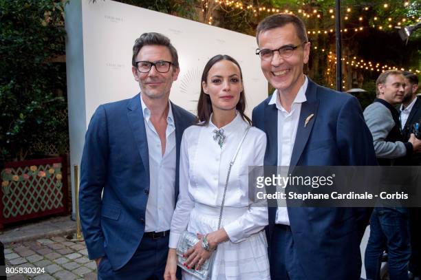Michel Hazanavicius, Berenice Bejo and Jean-Marc Mansvelt attends the "Chaumet Est Une Fete" : Haute Joaillerie Collection Launch as part of Haute...