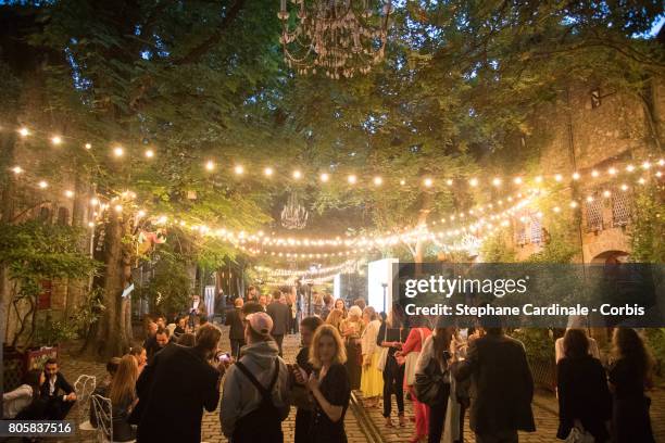 Atmosphere at the "Chaumet Est Une Fete" : Haute Joaillerie Collection Launch as part of Haute Couture Paris Fashion Week on July 2, 2017 in Paris,...