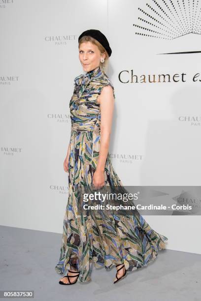 Clemence Poesy attends the "Chaumet Est Une Fete" : Haute Joaillerie Collection Launch as part of Haute Couture Paris Fashion Week on July 2, 2017 in...