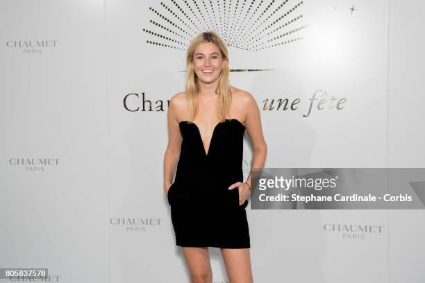 Camille Charriere attends the "Chaumet Est Une Fete" : Haute Joaillerie Collection Launch as part of Haute Couture Paris Fashion Week on July 2, 2017...