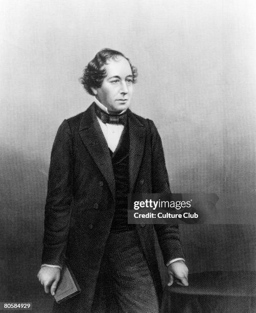 Benjamin Disraeli,engraved by D.J.Pound from a photograph