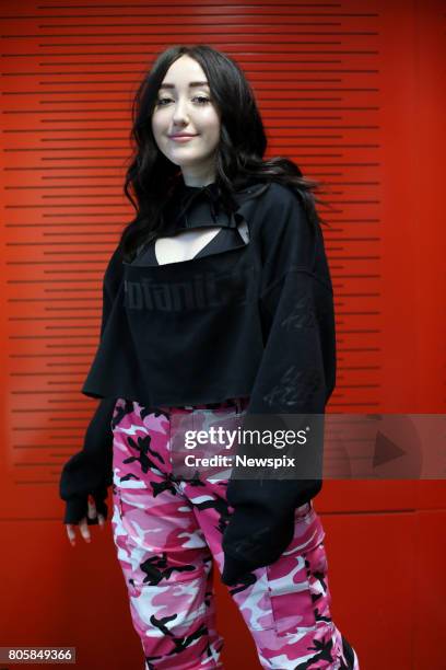 Singer Noah Cyrus poses during a photo shoot at Nova Radio in Sydney, New South Wales.