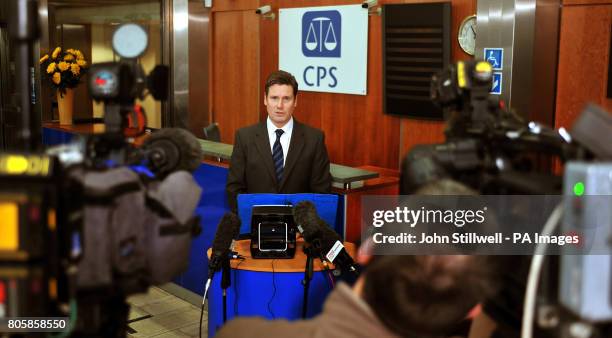 Mr Keir Starmer QC the Director of public prosecution at the CPS HQ in central London, making a statement about MP's who face charges over their...