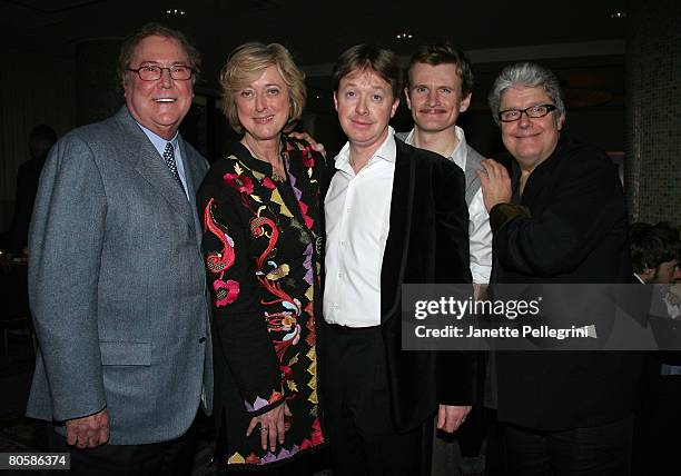 Bob Boyett, Director Maria Aitken, Producer Edward Snape, Cast Member Charles Edwards and Adaptor Patrick Barlow attend the After Party of "39 Steps"...