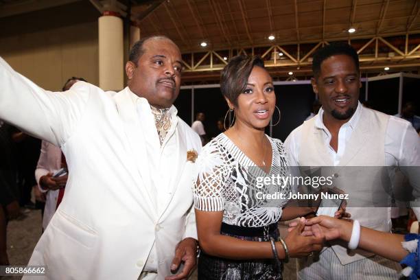 Roland Martin, MC Lyte, and Blair Underwood attend the 2017 Essence Festival on July 2, 2017 in New Orleans, Louisiana.