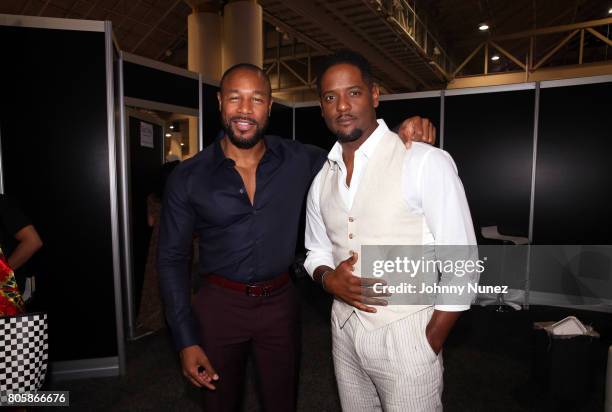 Tank and Blair Underwood attend the 2017 Essence Festival on July 2, 2017 in New Orleans, Louisiana.