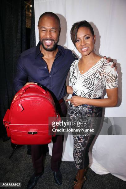 Tank and MC Lyte attend the 2017 Essence Festival on July 2, 2017 in New Orleans, Louisiana.