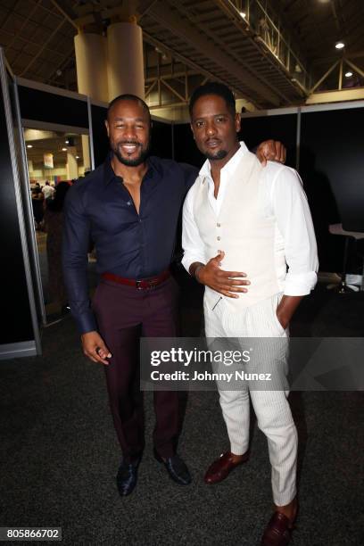 Tank and Blair Underwood attend the 2017 Essence Festival on July 2, 2017 in New Orleans, Louisiana.