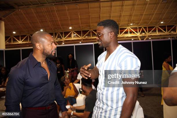 Tank and Lance Gross attend the 2017 Essence Festival on July 2, 2017 in New Orleans, Louisiana.