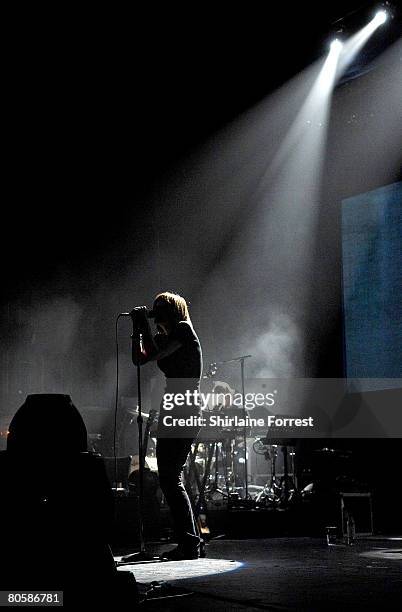 Beth Gibbons of Portishead performs at Apollo on April 9, 2008 in Manchester, England.