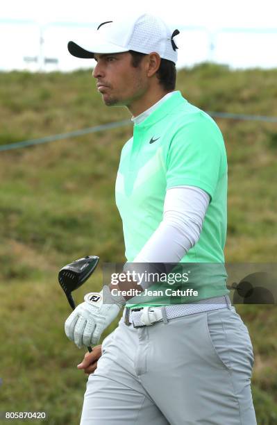 Adrien Saddier of France during the HNA Open de France, part of the PGA European Tour at Le Golf National golf course on July 2, 2017 in...
