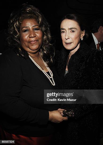 Aretha Franklin and Mica Ertegun *EXCLUSIVE*