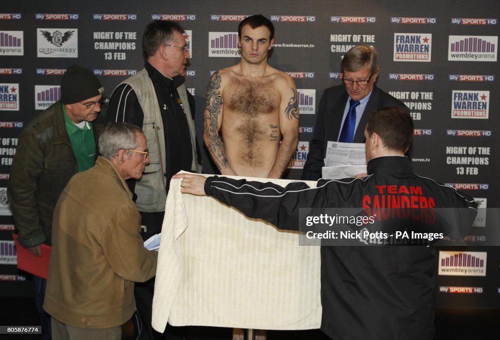 Boxing - Night of the Champions Weigh In - Wembley Arena