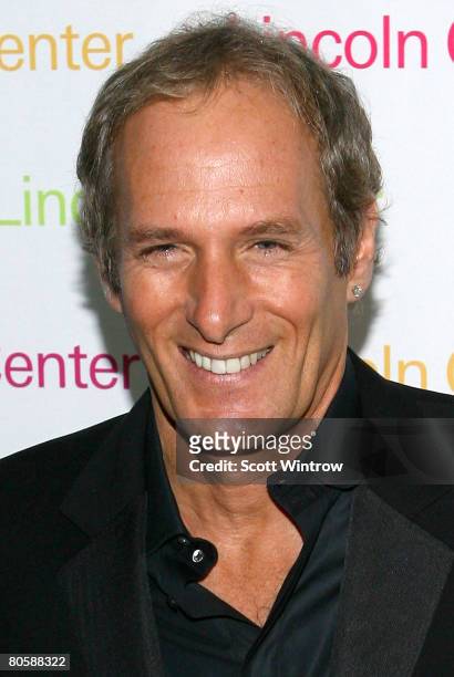 Singer Michael Bolton attends Lincoln Center's annual Spring Gala honoring Robert A. Iger at Damrosch Park on April 09, 2008 in New York City.