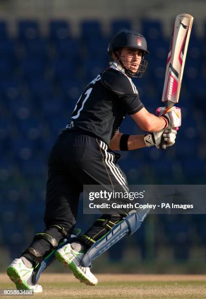 England Lions' Craig Kieswetter bats during International Twenty20 Friendly at the Dubai Sports City, UAE.