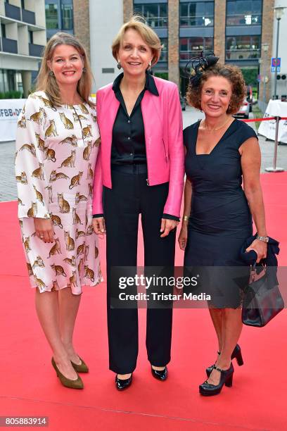 Birge Schade, Anne-Marie Descotes and Adriana Altaras attend the Opening Gala Of The 23. Jewish Film Festival Berlin And Brandenburg 2017 at Hans...