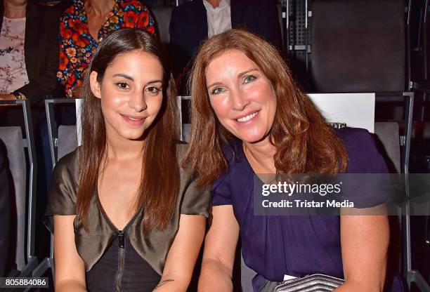 Almila Bagriacik and Tina Schuermann attend the Opening Gala Of The 23. Jewish Film Festival Berlin And Brandenburg 2017 at Hans Otto Theater on July...