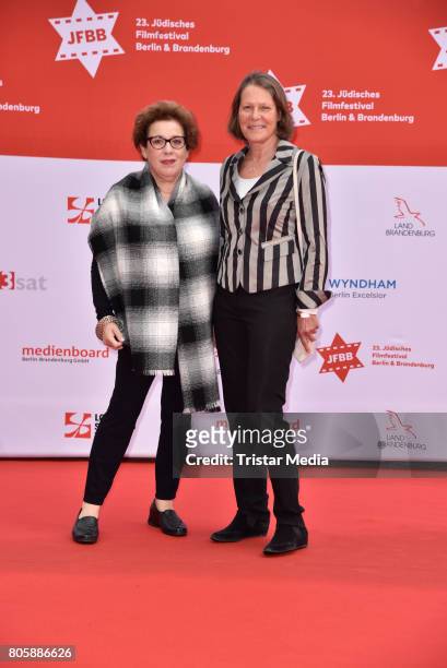 Nicola Galliner and Christina Rau attend the Opening Gala Of The 23. Jewish Film Festival Berlin And Brandenburg 2017 at Hans Otto Theater on July 2,...
