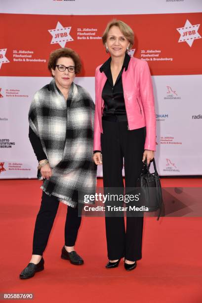 Nicola Galline and Anne-Marie Descotes attend sthe Opening Gala Of The 23. Jewish Film Festival Berlin And Brandenburg 2017 at Hans Otto Theater on...