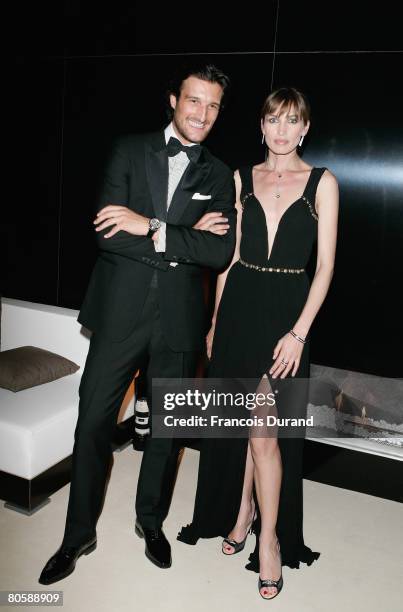 Rafael Medina and Nieves Alvarez attend the 'Writing Time', Robert Wilson's watch launch gala hosted by Montblanc during the Salon International de...