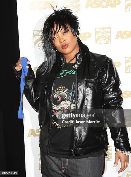 Da Brat arrives at the 2008 ASCAP Pop Awards at the Kodak Theatre on April 9, 2008 in Hollywood, California.