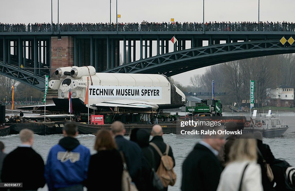 Russian Space Shuttle Buran On His Way To Speyer