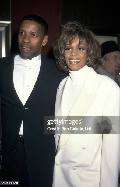 Denzel Washington and Whitney Houston