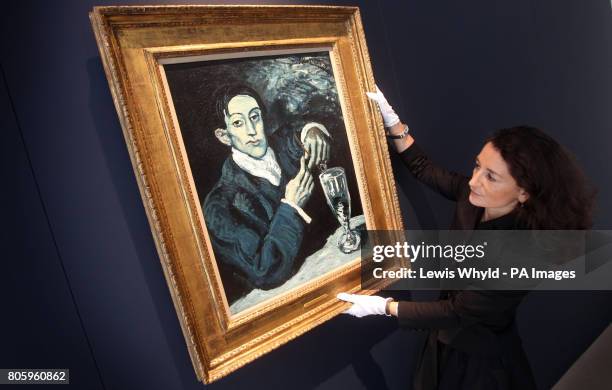 Absinthe Angel 58 Portrait Of Angel Fernandez De Soto Pablo Picasso Stock Photos, High ...
