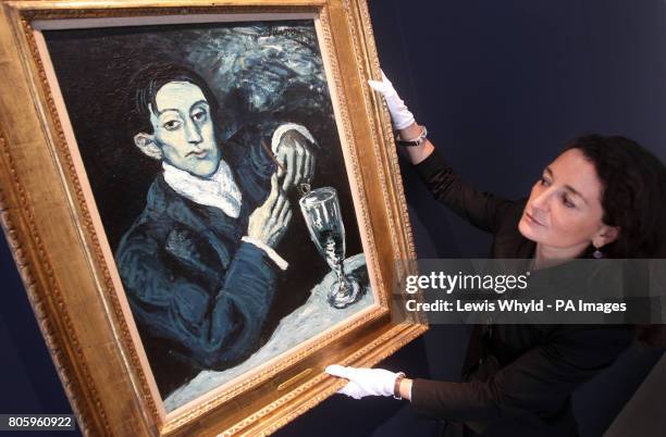 Absinthe Angel 43 Portrait Of Angel Fernandez De Soto Pablo Picasso Stock Photos, High ...