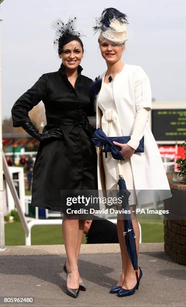 Presenter Grainne Seoige and Margaret Connolly from Mullingar, County Westmeath