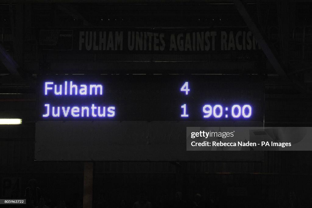 Soccer - UEFA Europa League - Round of 16 - Second Leg - Fulham v Juventus - Craven Cottage
