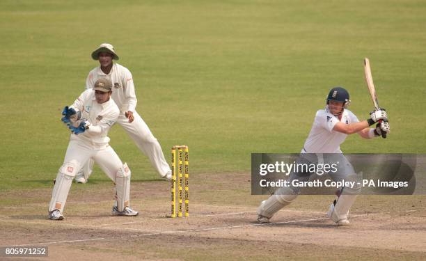 England's Ian Bell during the second test at the Shere Bangla National Stadium, Mirpur, Dhaka.