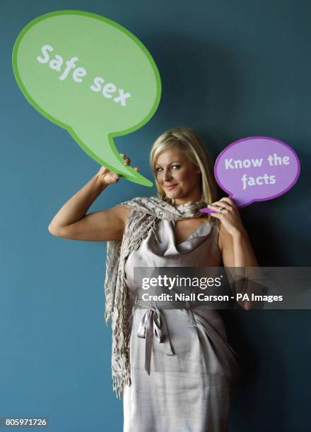 Amanda Brunker at the Launch of Pfizer's report on young people and sexual health at The Science Gallery in Dublin.