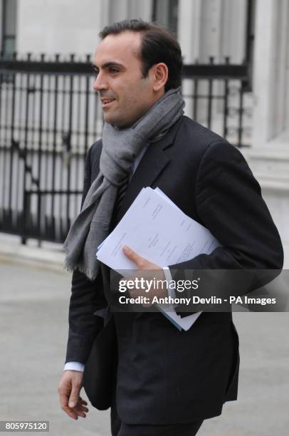 Nicolas Granatino leaves the Supreme Court in Parliament Square, London. Granatino faces financial ruin if his former wife, heiress Katrin Radmacher...